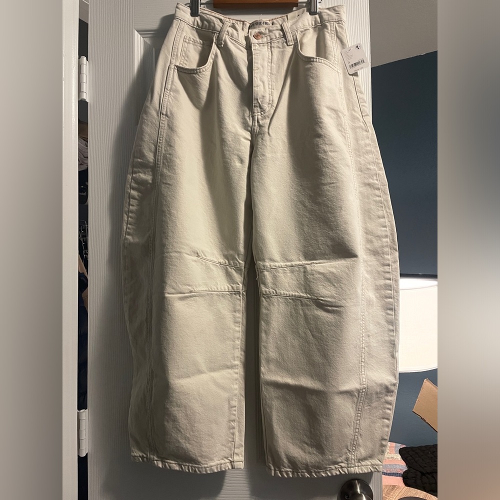 NWT FREE People barrel jeans